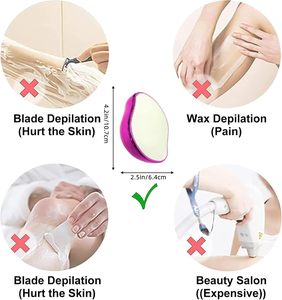 Dispositivo de Depilación de Cristal Nano para el Hogar, Reutilizable, Indoloro, Exfoliante, Eliminador de Vello Corporal para Hombres - Product Image 2