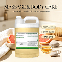 Huile de Pamplemousse Pure à 100% à Marque Blanche, Nouvelle Huile Essentielle de Pamplemousse Très Demandée pour Soins de la Peau, Massage et Brûle-Graisses