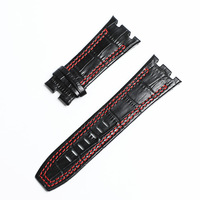 Correa de Cuero Vacuno para Reloj Audemars Piguet Royal Oak Series AP 15710 15703 26470, Accesorios de Reloj de Cuero Genuino de 28 mm
