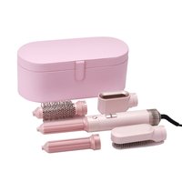 Pengering Rambut Ionik 4-in-1 dengan Sikat yang Dapat Diganti & Nozel Diffuser Sisir Udara Panas untuk Rumah Hotel RV Set Sikat Tiup Satu Langkah