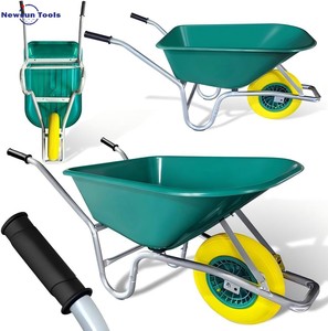 NEWSUN WB6414 <strong>Wheel</strong> <strong>Barrow</strong> with Pneumatic <strong>Wheel</strong> and Plastic Tray Max UV &amp; Rust Protection 110L <strong>150kg</strong> <strong>Wheel</strong> <strong>Barrow</strong> - Product Image 5
