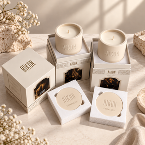 Aikun Mythology Theme Cream Ceramic Jar Scented <b>Candle</b> with Matching Lid Printed <b>Gift</b> Box Direct Factory OEM ODM Bulk Order - Product Image 2