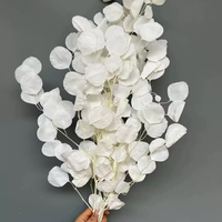Bouquet de fleurs séchées, arrangement éternel, feuilles de pomme immortelles, feuilles rondes, feuilles d'eucalyptus naturelles préservées pour mariage