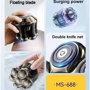 CITICITY IPX7 Waterproof USB Rechargeable Electric Shaving Machine LED Display Screen Bald Men's 7D Wireless Shave - Product Image 6
