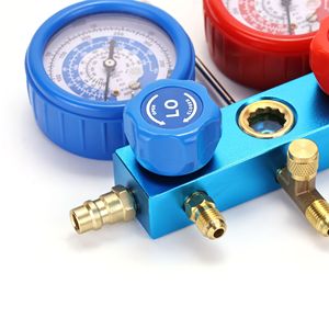 Manomètre de pression de réfrigérant à double valve, outil de charge manuel pour climatiseur, pour voiture et usage domestique, en laiton - Product Image 3