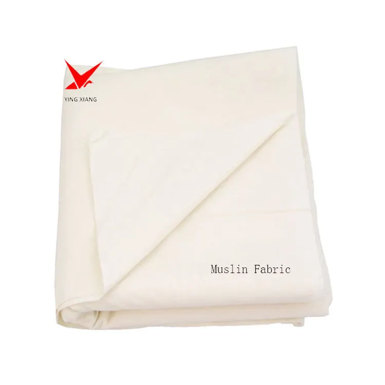 Çin'den toptan Muslin kumaş % 100% pamuk 60x60 90x88 için çanta kılıfı konfeksiyon ev tekstili tela