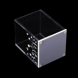 Personalizzabile Ufficio Scrivania <span class=keywords><strong>Rosa</strong></span> Con Fiori Acrilico Trasparente Supporto Della Penna - Product Image 4