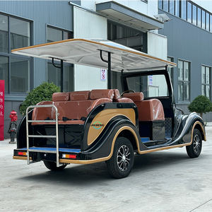 Voiturette de golf électrique 8 places vintage antique, ancienne voiture de tourisme classique alimentée par batterie pour les entreprises touristiques - Product Image 5