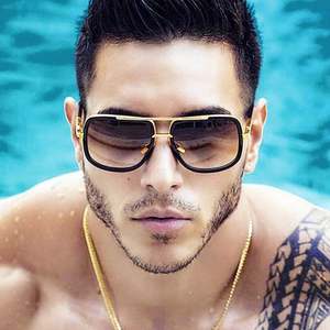 Lunettes de soleil carrées vintage personnalisées avec logo, vente en gros, collection 2025, protection UV400, surdimensionnées, pour la conduite, hommes et femmes - Product Image 1