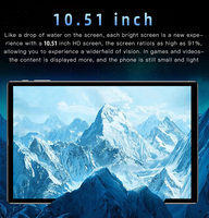 Tablette Android PC 10,51 pouces la plus récente de 2023, 8 Go/256 Go, écran FHD, Wifi 5G pour l'éducation, tablette PC 4G, charge rapide
