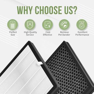 แผ่นกรองอากาศ H13 True HEPA แบบ 3-in-1 พรีเมียม คาร์บอนกัมมันต์ สำหรับเครื่องฟอกอากาศ Levoit <span class=keywords><strong>Coway</strong></span> ขายส่งจากโรงงาน - Product Image 3