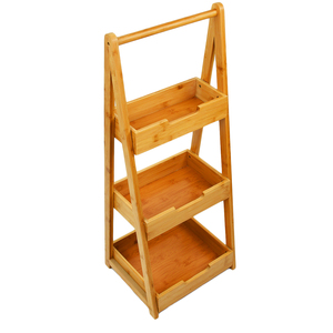 Household 4 Tier <b>Shoe</b> <b>Rack</b> Foldable <b>Bamboo</b> <b>Shoe</b> Organizer Multifunctional Free Standing Shelf Storage - Product Image 4