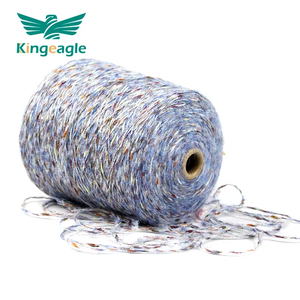 Kingeagle Chinese Manufacturer Shining Sliver Brush <strong>Feather</strong> Blended Wool <strong>Fancy</strong> <strong>Yarn</strong>