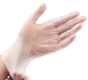 Cost Effective Food Service Disposable Vinyl Gloves 24CM Silicone-Free <b>Powder</b>-Free Non Sterile Clear Smooth <b>Texture</b> Customizable - Product Image 1