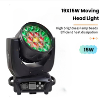 19x15W Led Moving Head Zoom Light Mac Aura 19X15W RGBW 4in1 Lyre Wash Lighting Pour DJ Stage Lights