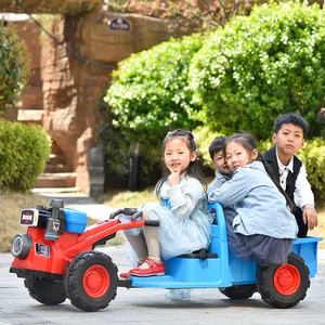 Power wheel 12v kids ride on car remote control electric kids car excavatorto Walking Tractor drivethoy car