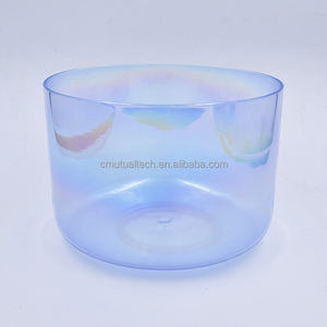 Bol chantant en cristal de quartz transparent Q're Crystal Cosmic Light Sky Color, pour la méditation spirituelle et zen. - Product Image 1