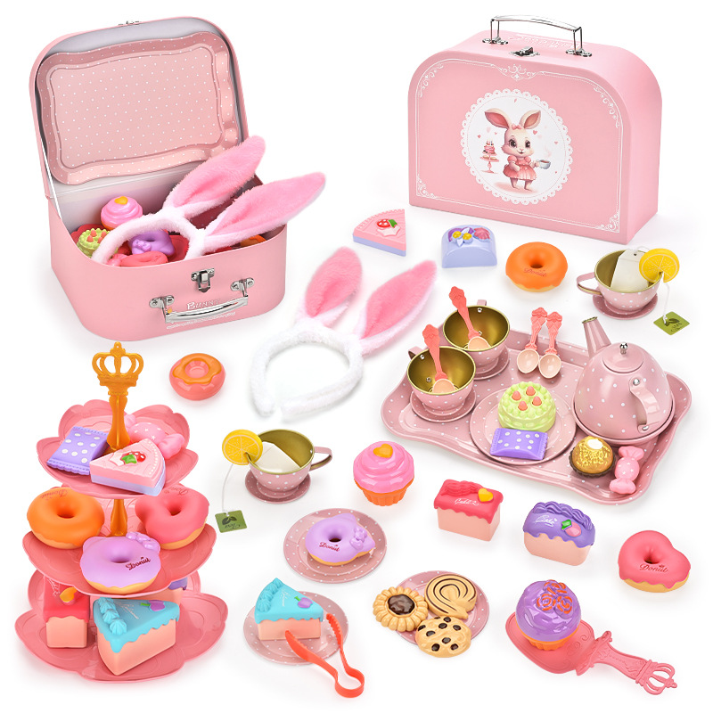 H610 tinplate rabbit princess afternoon tea-50pcs