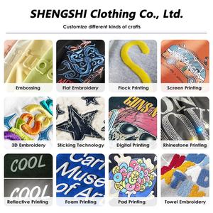 SSC เสื้อยืดผู้ชายซักหินแบบสบายๆคอกลม320กรัมออกแบบได้เองแห้งเร็วสำหรับยิมพิมพ์ลายแบบกำหนดเองเสื้อยืดลำลองสำหรับทุกเพศ - Product Image 3