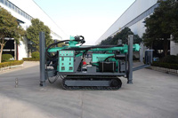 XLDRILL CS400A Foreuse de puits d'eau à changement de tige automatique, Moteur diesel, Boîte de vitesses, 91 kW, Chenilles 10 tonnes, Magasin de 270 m