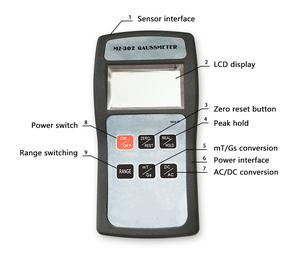 Stock Detector Handheld Digital Tesla <span class=keywords><strong>Tester</strong></span> Gauß Meter Oberflächen magnetfeld <span class=keywords><strong>tester</strong></span> - Product Image 5