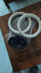 Anillas de Gimnasia de Madera de Doble Aro con Correas Numeradas de Ajuste Rápido, Entrenadores de Suspensión para Ejercicio Físico, Modelo XL - Product Image 3