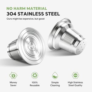 Commandez directement des capsules de <span class=keywords><strong>café</strong></span> <span class=keywords><strong>LOR</strong></span> réutilisables en acier inoxydable, logo gravé au laser, grande taille, compatibles avec les machines - - Product Image 4