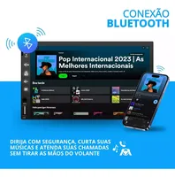 Autoradio Central Multimédia 1 DIN 7 Pouces MP5 Bluetooth USB/AUX/TF Mirrorlink avec Écran Tactile