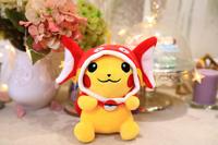 Peluche Pikachu de 8 pouces, personnage de dessin animé Pokémon, jouets en peluche pour machine à griffes
