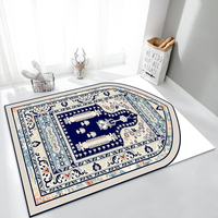 Tapis de prière imprimé rembourré pliable musulman tapis de prière moelleux tapis de prière portables tapis pour musulman