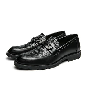 Zapatos Oxford de Cuero Genuino Impermeables para Hombre, Hechos a Mano, Formales para Boda, Casuales de Negocios, Antideslizantes con Hebillas y Correas - Product Image 1