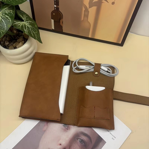 New Design PU Leather <b>Cable</b> Organizer Multi Function Tech Pouch Organizer Charger <b>Cable</b> <b>Bag</b> Traveling <b>Bag</b> Set D-011 - Product Image 3