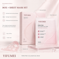 Masque facial en feuille hydratant au collagène, à la niacinamide et au PDRN pour l'éclat et l'hydratation