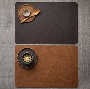 Vegan Leather Eco-Friendly Customizable Desk <b>Mat</b> Modern Design for Table and Dining Use Household Decoration - Product Image 2