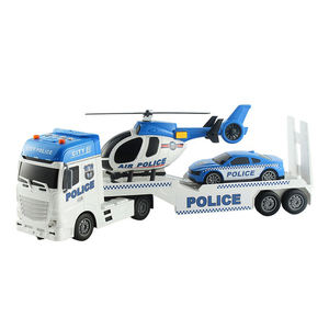 Grand camion jeu de Simulation ensemble camion de <span class=keywords><strong>ferme</strong></span> incendie Construction voiture de police véhicule ABS jouets en plastique - Product Image 1