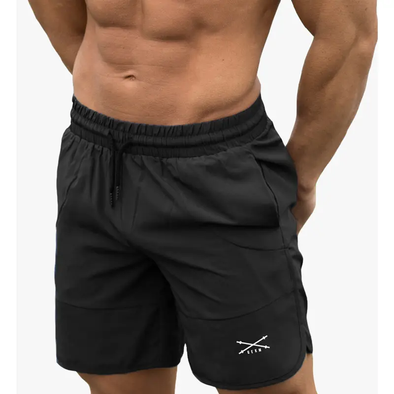 Heren Hardloopshorts Strand Shorts Mesh Voering Shorts Voor Heren Elastische Taille Multi Zijzakken