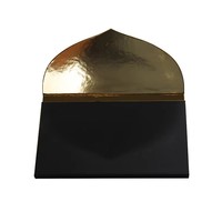 Palette d'ombres à paupières de luxe en gros, magnétique, faite à la main, en forme de coquille, emballage vide en papier kraft avec revêtement UV et pelliculage mat