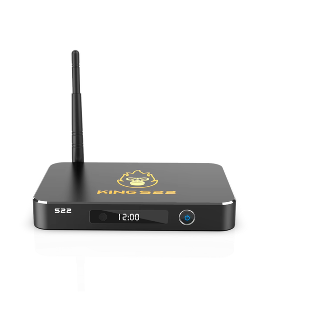 For Zoomtak King S22 Smart 4K HD Android 9 TV Box 8K Support Octa Core Processor 64GB USB 3.0 Amlogic S922X Set-Top Box