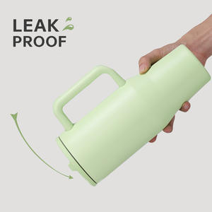 Nouveauté : Tasse isotherme en acier inoxydable de 40 oz avec couvercle anti-fuite, paille rabattable et poignée, idéale pour le camping et les voyages - Product Image 3