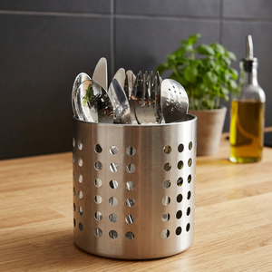 Soporte de cubiertos de cocina de acero inoxidable, accesorios de cocina, soporte de herramientas - Product Image 1