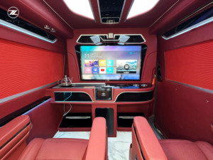 Exportation complète de véhicules Hiace |   7 places, intérieur rouge luxueux, essence, automatique, sièges en cuir, phares LED R16, 360 <span class=keywords><strong>Van</strong></span> - Product Image 4