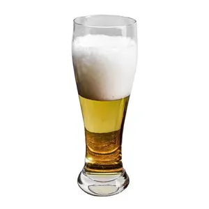 Copo de suco de cerveja transparente, copo de plástico com logotipo personalizado, caneca de cerveja para festas e festivais, 300ml, 500ml