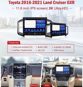 <span class=keywords><strong>Android</strong></span> 13 Car GPS Navigation HD IPS Screen DSP Multimedia Player Dashboard Mount Mirror Link 1-Year 64G/128GB 2016-2021 Land - Product Image 4