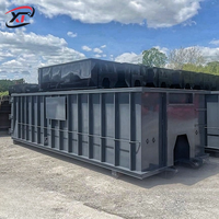 Conteneur à déchets de chantier à roulettes robuste de 10 à 40 yards avec acier renforcé