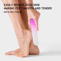 Outils de manucure et pédicure professionnels, durables et portables, lime à pieds en verre nano pour éliminer les peaux mortes, râpe à pieds, soin des pieds, lissage