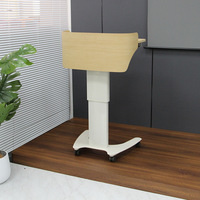 Pupitre moderne minimaliste en bois massif, mobile et réglable en hauteur, pour salle de classe, salle de conférence, réception - Chine