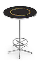 Table de bar de table de pub durable de haute qualité avec repose-pieds Table ronde en métal pour la maison d'appartement