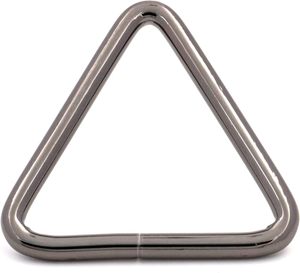 Metal Triangle Ring Buckle Connectors Round Edge Webbing Bag Clasp <b>Handbag</b> Strap Making Hardware - Product Image 2