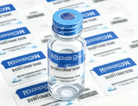 Étiquettes autocollantes personnalisées imperméables en rouleau, étiquettes privées en PVC pour flacons médicaux avec logo
