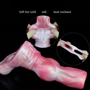 FAAK Silikon-Penishülle zum Tragen, Hundeknoten-Hohldildo, bunte Fantasy-Hülle, dehnbarer Penisvergrößerer, Sexspielzeug für Männer - Product Image 3